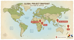 Map of current Projects